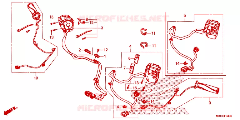 COMMODOS - POIGNEES Honda MOTO 1800 GOLD-WING 2020  GL1800DAL