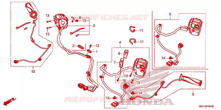 COMMODOS - POIGNEES Honda MOTO 1800 GOLD-WING 2020  GL1800DL