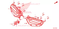 FEUX ARRIERE pour Honda GL 1800 GOLD WING TOUR de 2020