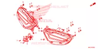 FEUX ARRIERE pour Honda GL 1800 GOLD WING TOUR de 2020