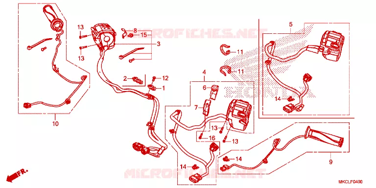 COMMODOS - POIGNEES Honda MOTO 1800 GOLD-WING 2020  GL1800DL