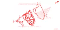 CARTER D'EMBRAYAGE pour Honda GL 1800 GOLD WING TOUR, RED de 2020