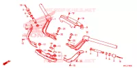 GUIDON   TE DE FOURCHE pour Honda GL 1800 GOLD WING TOUR RED de 2020