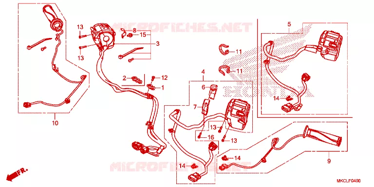 COMMODOS - POIGNEES Honda MOTO 1800 GOLD-WING 2020  GL1800L