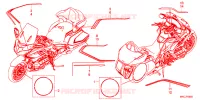 AUTOCOLLANTS pour Honda GL 1800 GOLD WING TOUR DCT, NAVI, AIRBAG de 2020
