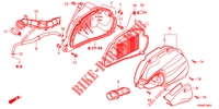 FILTRE A AIR (WW125EX2A/EX2B) pour Honda PCX 125 de 2014