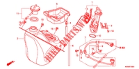 RESERVOIR A CARBURANT (WW125EX2A/EX2B) pour Honda PCX 125 de 2014