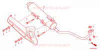 SILENCIEUX D'ECHAPPEMENT pour Honda PCX 125 de 2012