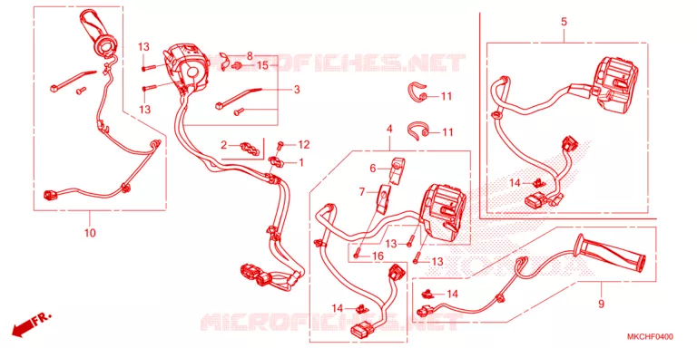 COMMODOS - POIGNEES Honda MOTO 1800 GOLD-WING 2021  GL1800M