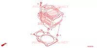 CYLINDRE pour Honda FOURTRAX 520 FOREMAN 4X4 ES PS de 2021