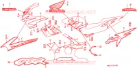 AUTOCOLLANTS pour Honda CBR 600 de 1998