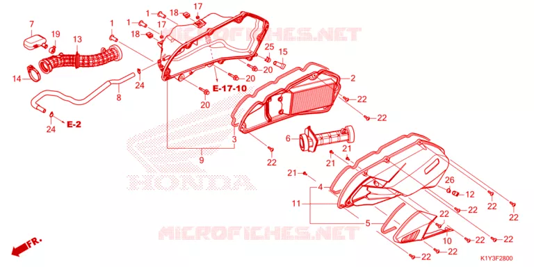 FILTRE A AIR Honda SCOOTER 125 PCX 2021  WW125AM