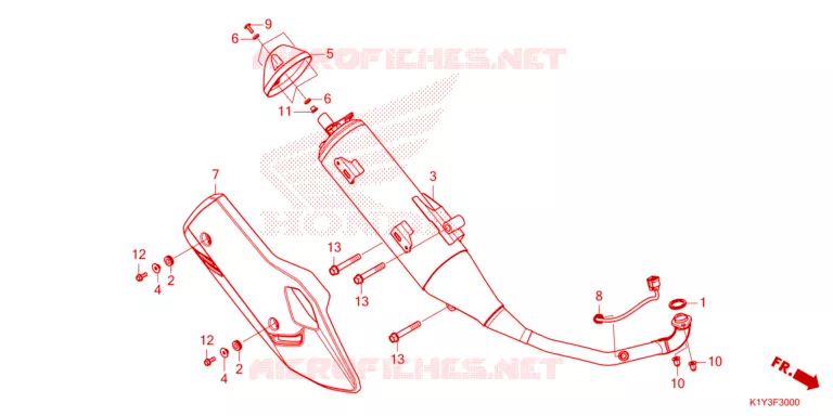 SILENCIEUX D'ECHAPPEMENT Honda SCOOTER 125 PCX 2021  WW125AM