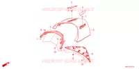 COUVERCLE SUPERIEUR CENTRAL ARRIERE pour Honda GL 1800 GOLD WING DCT de 2021