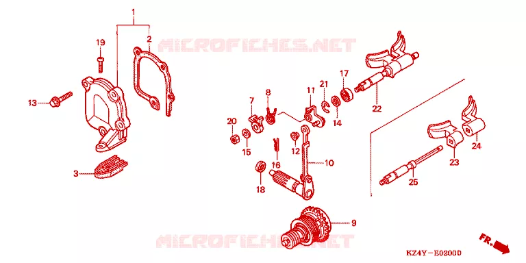SOUPAPE D'ECHAPPEMENT Honda MOTO 125 CR 2000  CR125RY