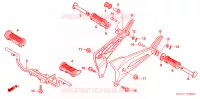 REPOSE PIED pour Honda WAVE 100 de 2010