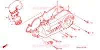 COUVERCLE GAUCHE pour Honda CH 80 ELITE de 2001
