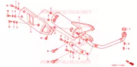 SILENCIEUX D'ECHAPPEMENT pour Honda SCV 100 DIO AVIATOR de 2004