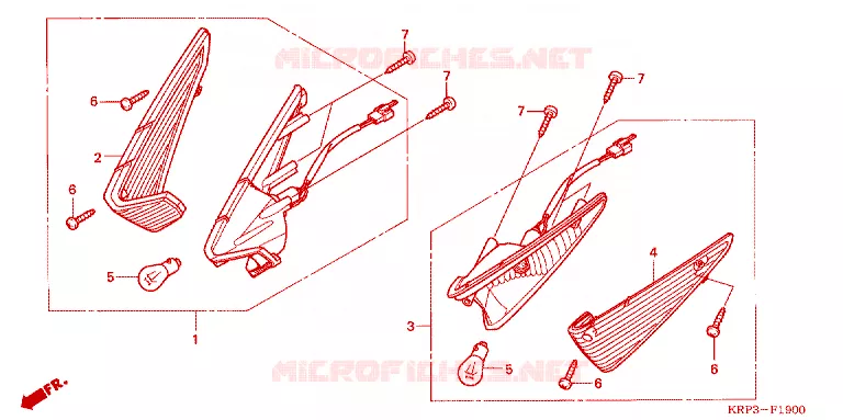 CLIGNOTANT AVANT Honda SCOOTER 100 AVIATOR 2003  SCV100F3