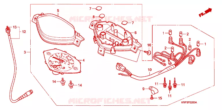 COMPTEUR Honda SCOOTER 100 AVIATOR 2004  SCV100F3