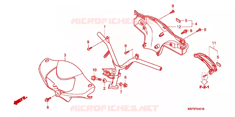 GUIDON - CARENAGE Honda SCOOTER 110 AVIATOR 2010  SCV110GA
