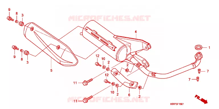 SILENCIEUX D'ECHAPPEMENT Honda SCOOTER 110 AVIATOR 2010  SCV110GA