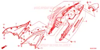 COUVERCLES LATERAUX   ARRIERES pour Honda CBR 500 R de 2014