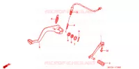 PEDALE pour Honda NX4 FALCON 400 SPECIAL de 2003