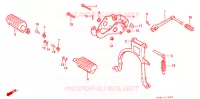 BEQUILLE   REPOSE PIEDS pour Honda QR 50 de 1987