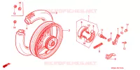 ROUE ARRIERE pour Honda QR 50 de 1989