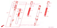 AMORTISSEUR AVANT pour Honda CHALY 50 de 1983