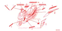 AUTOCOLLANTS pour Honda ELITE 125 de 2017