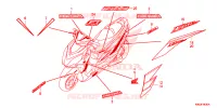 AUTOCOLLANTS pour Honda ELITE 125 de 2021