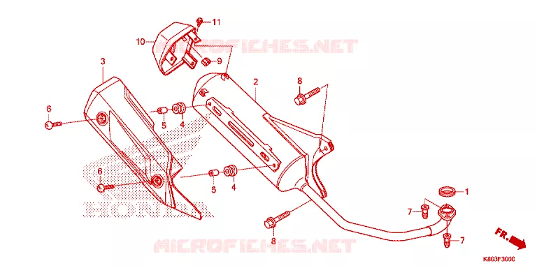 SILENCIEUX D'ECHAPPEMENT Honda SCOOTER 125 ELITE 2021  NSC1255SHK