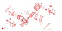 BARILLET DE SELECTION pour Honda CB 110 Front brake drum de 2014