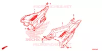 COUVERCLES LATERAUX pour Honda CBF 160 UNICORN de 2020
