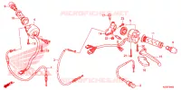 LEVIER DE GUIDON   CABLE   COMMODO pour Honda CBF 160 UNICORN de 2019