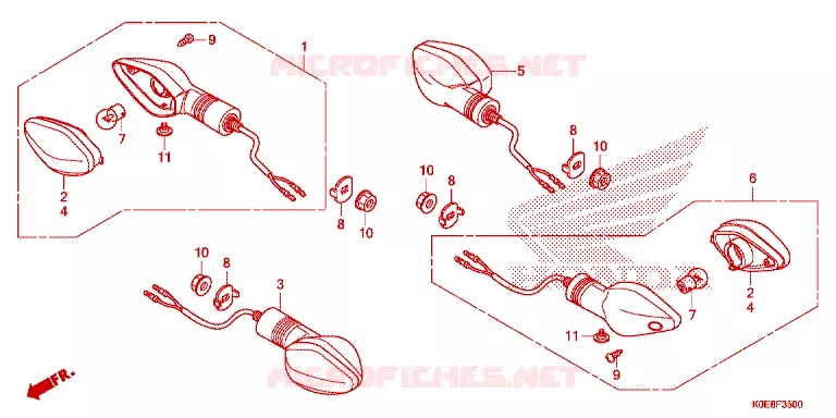 CLIGNOTANT Honda MOTO 160 CBF 2021  CBF160FSM