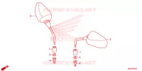 RETROVISEUR pour Honda CB 500 X ABS de 2014