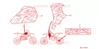 AUTOCOLLANTS pour Honda CR 80 R BIG WHEEL de 1996