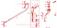 MAITRE CYLINDRE DE FREIN ARRIERE pour Honda CR 80 R BIG WHEEL de 1996