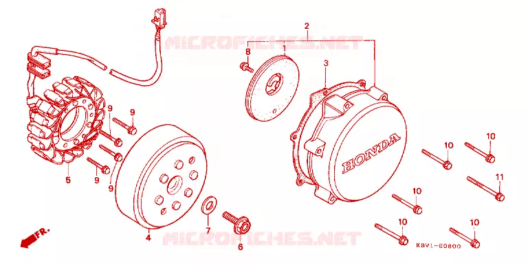 ALTERNATEUR Honda MOTO 250 VT 1992  VT250FN