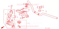 GUIDON   TE DE FOURCHE pour Honda VT 250 F XELVIS de 1992
