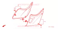 COUVERCLES LATERAUX pour Honda VT 250 F XELVIS de 1992
