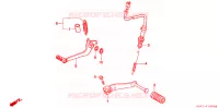 PEDALE pour Honda VT 250 F XELVIS de 1992