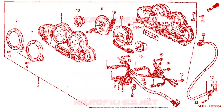 COMPTEUR DE VITESSE Honda SCOOTER 250 FORZA 2002  NSS250A2_J