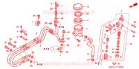 MAITRE CYLINDRE DE FREIN ARRIERE pour Honda VFR 800 de 1999