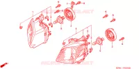 PHARE pour Honda FORZA 250 S ABS IDLE STOP de 2000