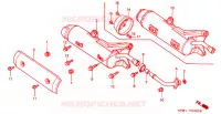 SILENCIEUX D'ECHAPPEMENT pour Honda FORZA 250 S ABS IDLE STOP de 2000