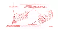AUTOCOLLANTS pour Honda FORZA 250 Z SPECIAL de 2007